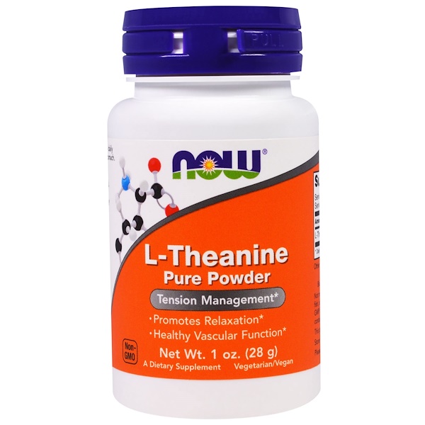 L-Theanine- Pure Powder (28 gram) - Now Foods L-Theanine- Pure Powder (28 gram) - Now Foods