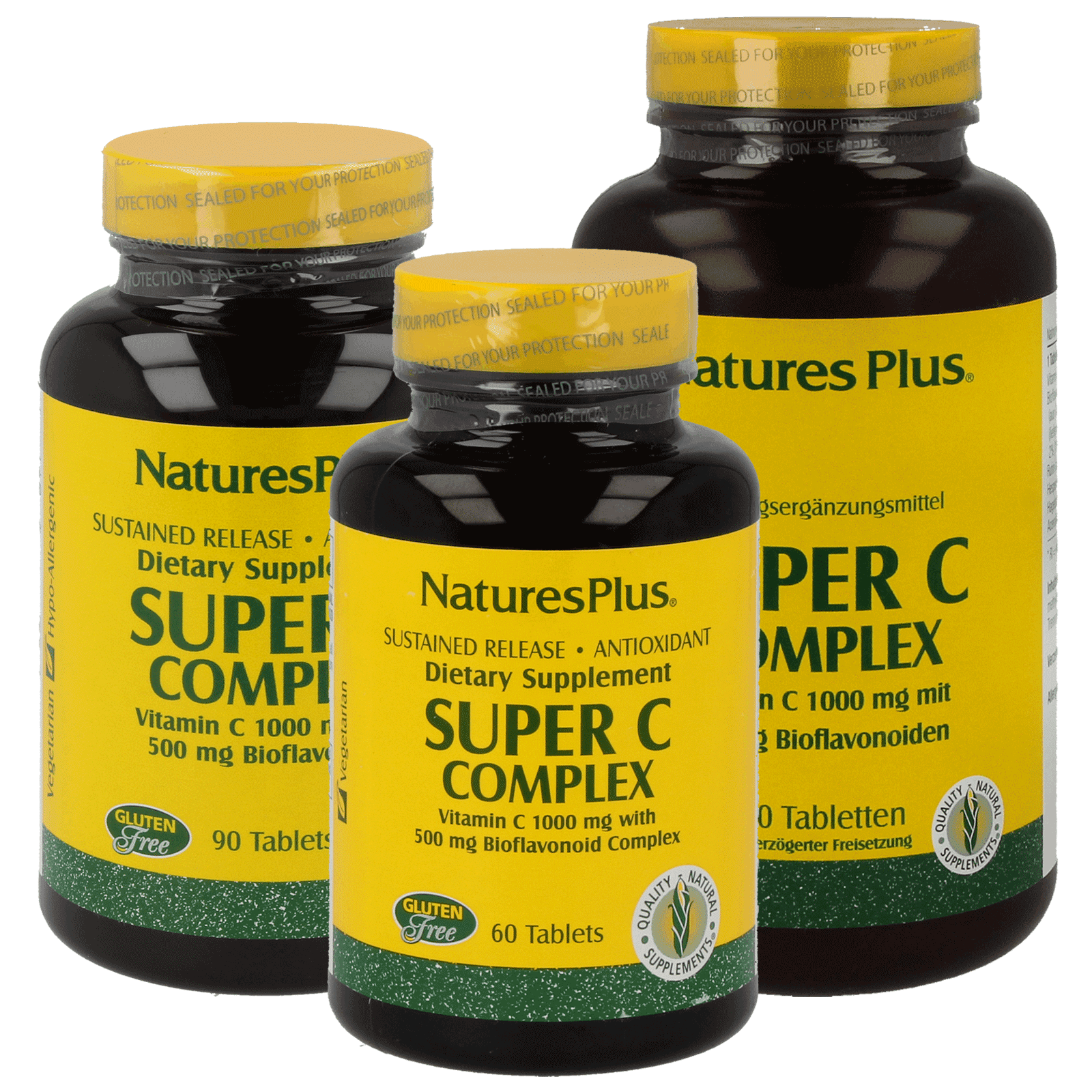 Super C Complex 1.000 mg S/R (60 tablets) - Nature's Plus Super C Complex 1.000 mg S/R (60 tablets) - Nature's Plus
