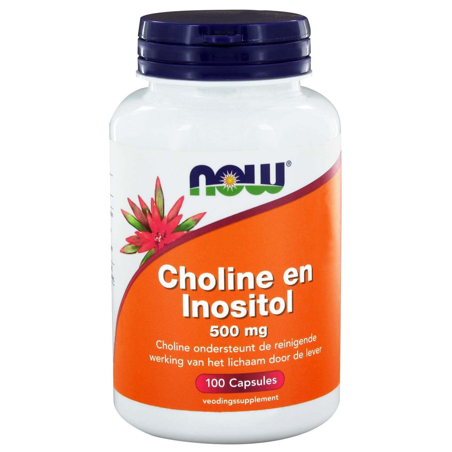 Choline en Inositol 500 mg (100 caps) - NOW Foods