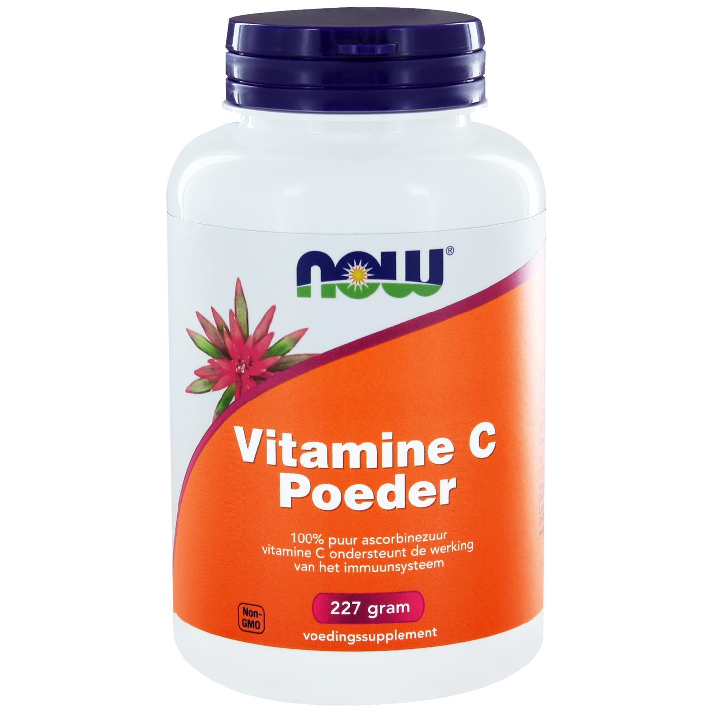 Vitamine C Poeder ascorbinezuur (227 gram) - NOW Foods