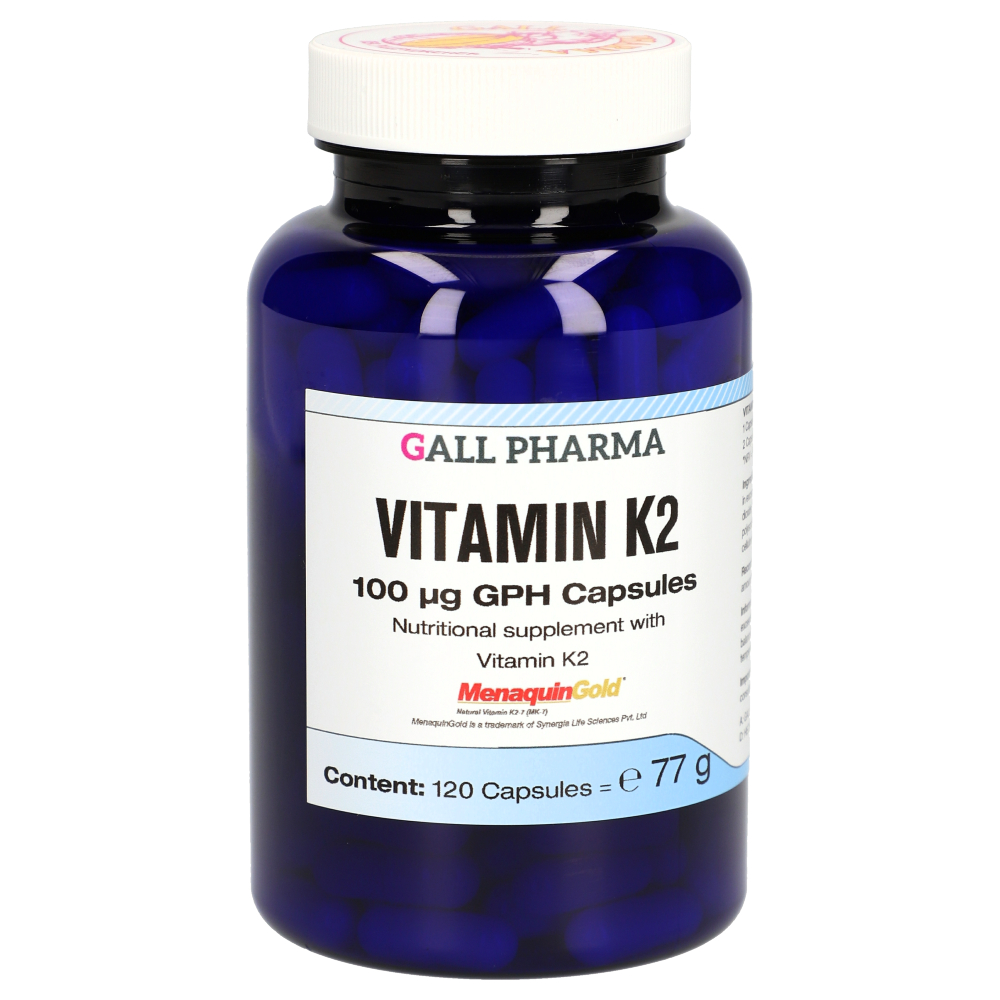 Vitamin K2 100 µg GPH (120 Capsules) - Gall Pharma GmbH Vitamin K2 100 µg GPH (120 Capsules) - Gall Pharma GmbH