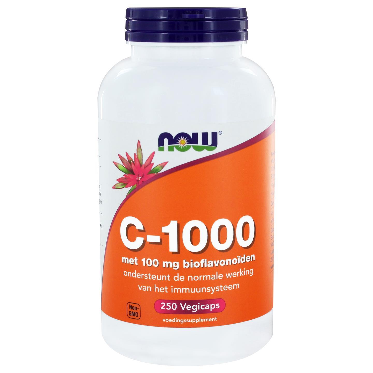 C-1000 Caps met 100 mg Bioflavonoïden (250 vegicaps) - NOW Foods C-1000 Caps met 100 mg Bioflavonoïden (250 vegicaps) - NOW Foods