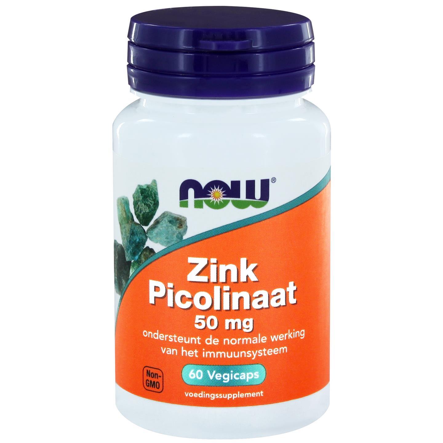 Zink picolinaat 50 mg (60 Capsules) - Now Foods