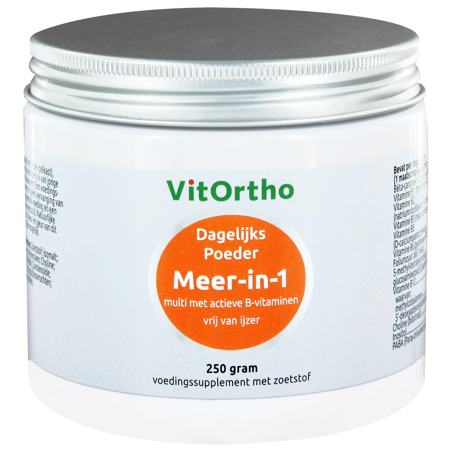 Meer-in-1 Dagelijks Poeder (250 gram) - VitOrtho Meer-in-1 Dagelijks Poeder (250 gram) - VitOrtho