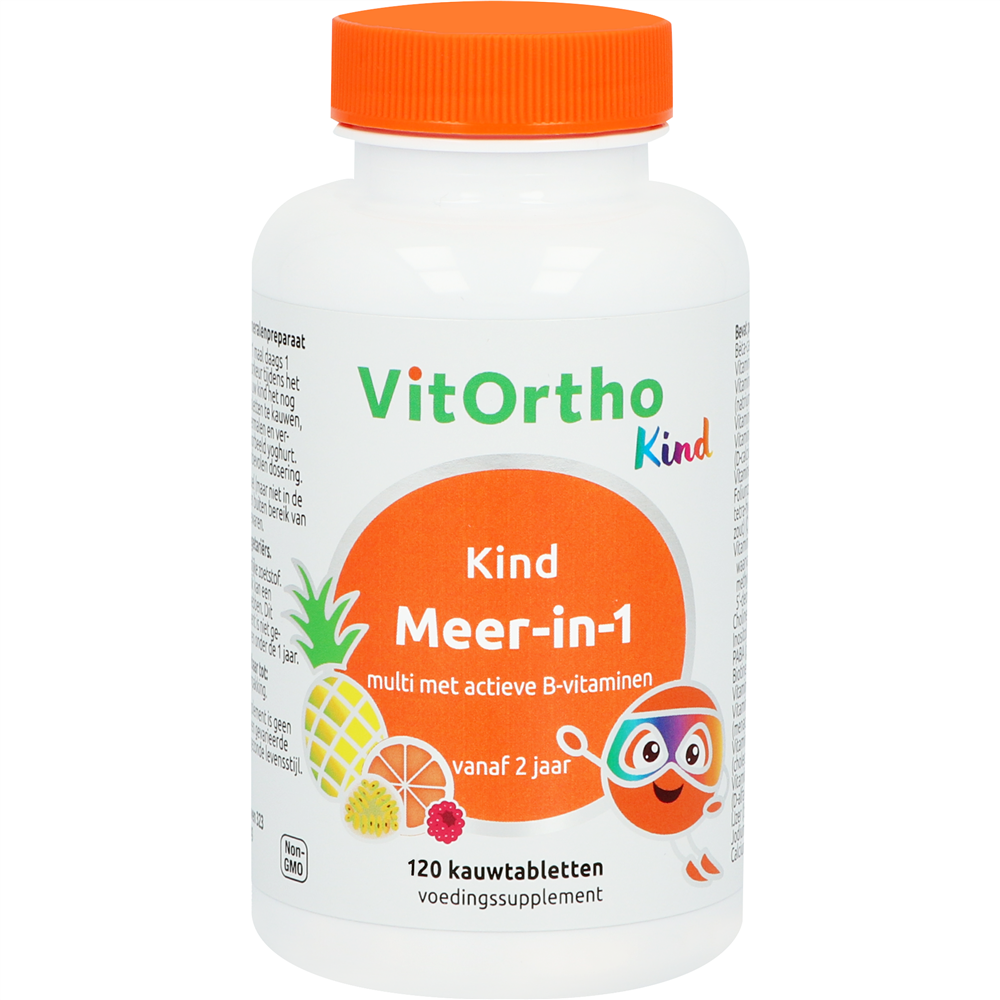 Meer-in-1 Kind (60 kauwtabs) - VitOrtho Meer-in-1 Kind (60 kauwtabs) - VitOrtho