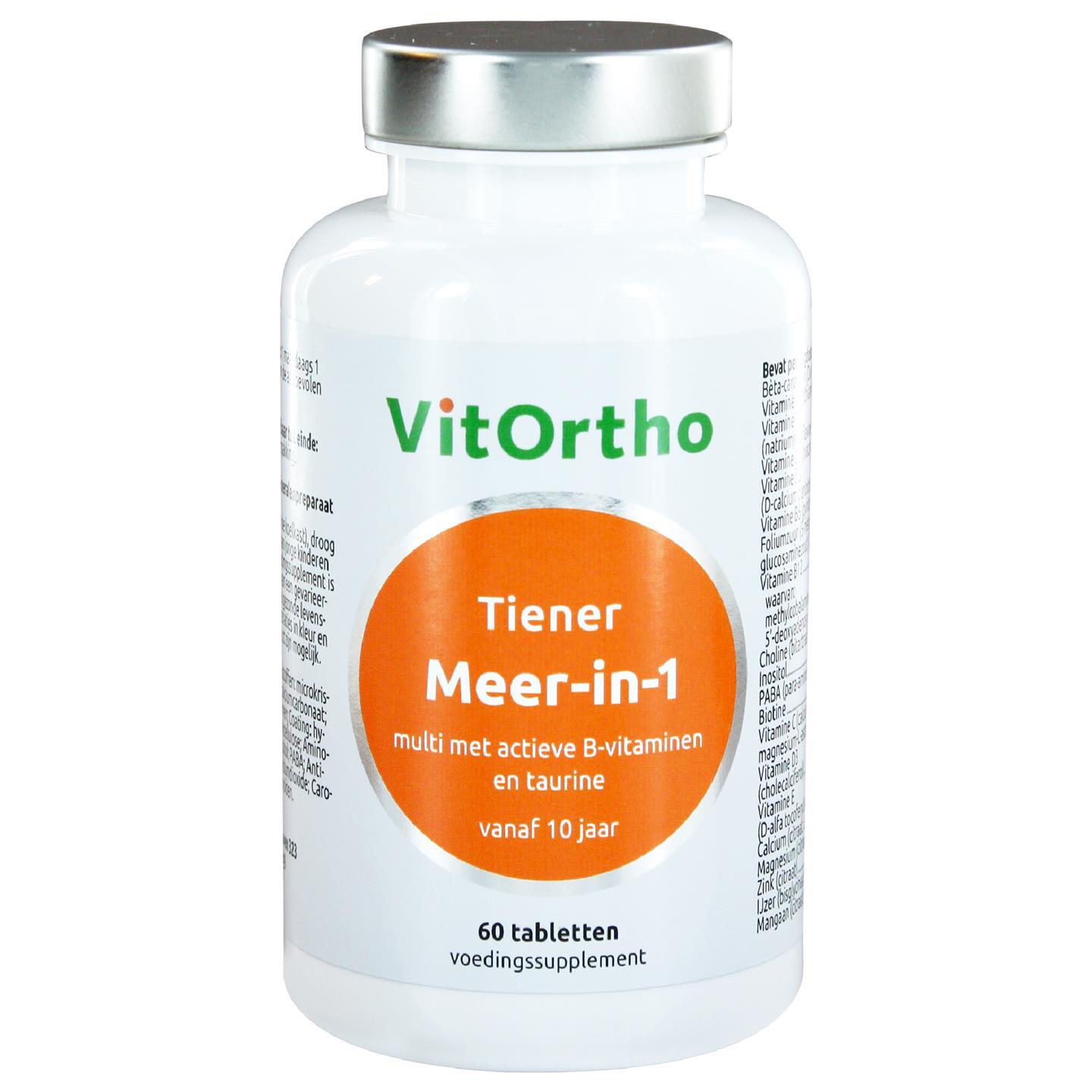 Meer-in-1 Tiener (60 tabs) - VitOrtho Meer-in-1 Tiener (60 tabs) - VitOrtho