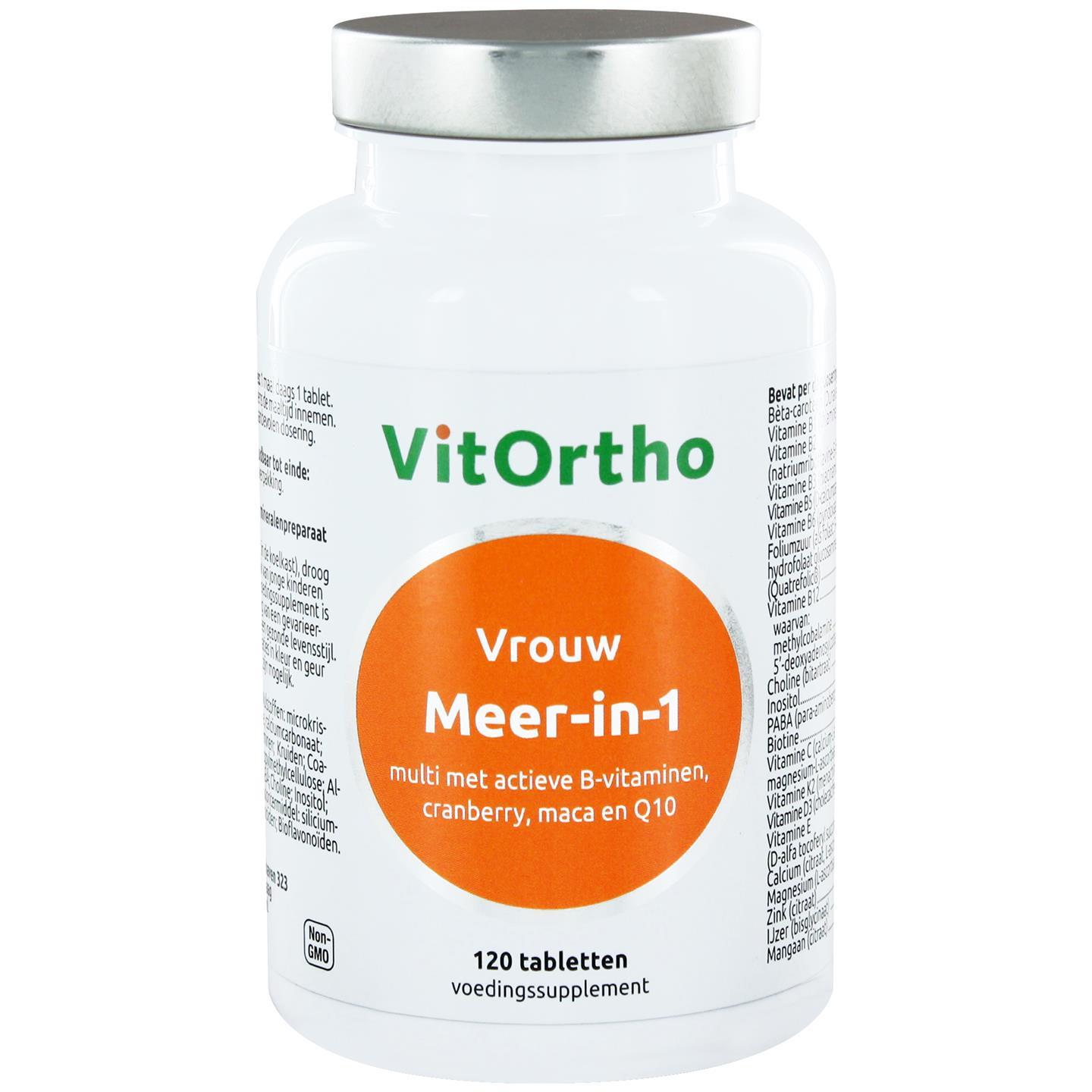 Meer-in-1 Vrouw (120 tabs) - VitOrtho Meer-in-1 Vrouw (120 tabs) - VitOrtho