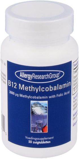 B12 Methylcobalamin with Folic Acid (50 Lozenges) - Allergy Research B12 Methylcobalamin with Folic Acid (50 Lozenges) - Allergy Research