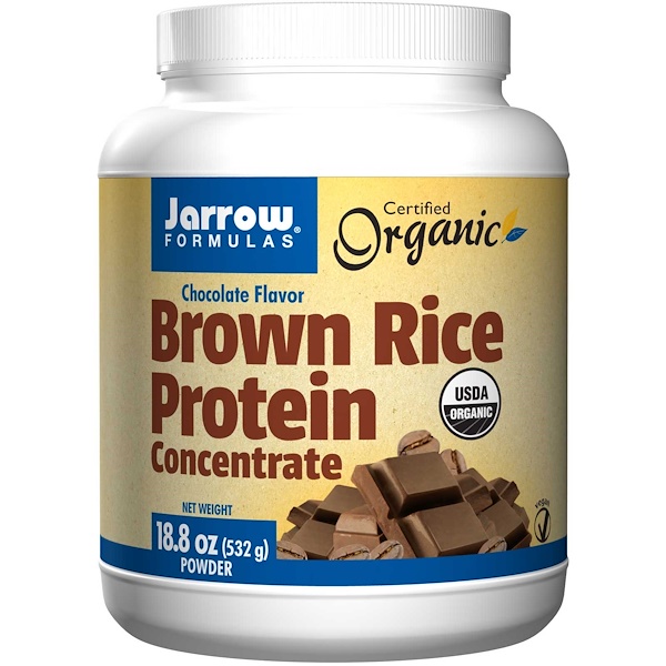 Organic Brown Rice Protein Concentrate Chocolate Flavor 532 Gram Jarrow Formulas jarrow formulas kopen in de aanbieding Organic Brown Rice Protein Concentrate Chocolate Flavor 532 Gram Jarrow Formulas jarrow formulas kopen in de aanbieding