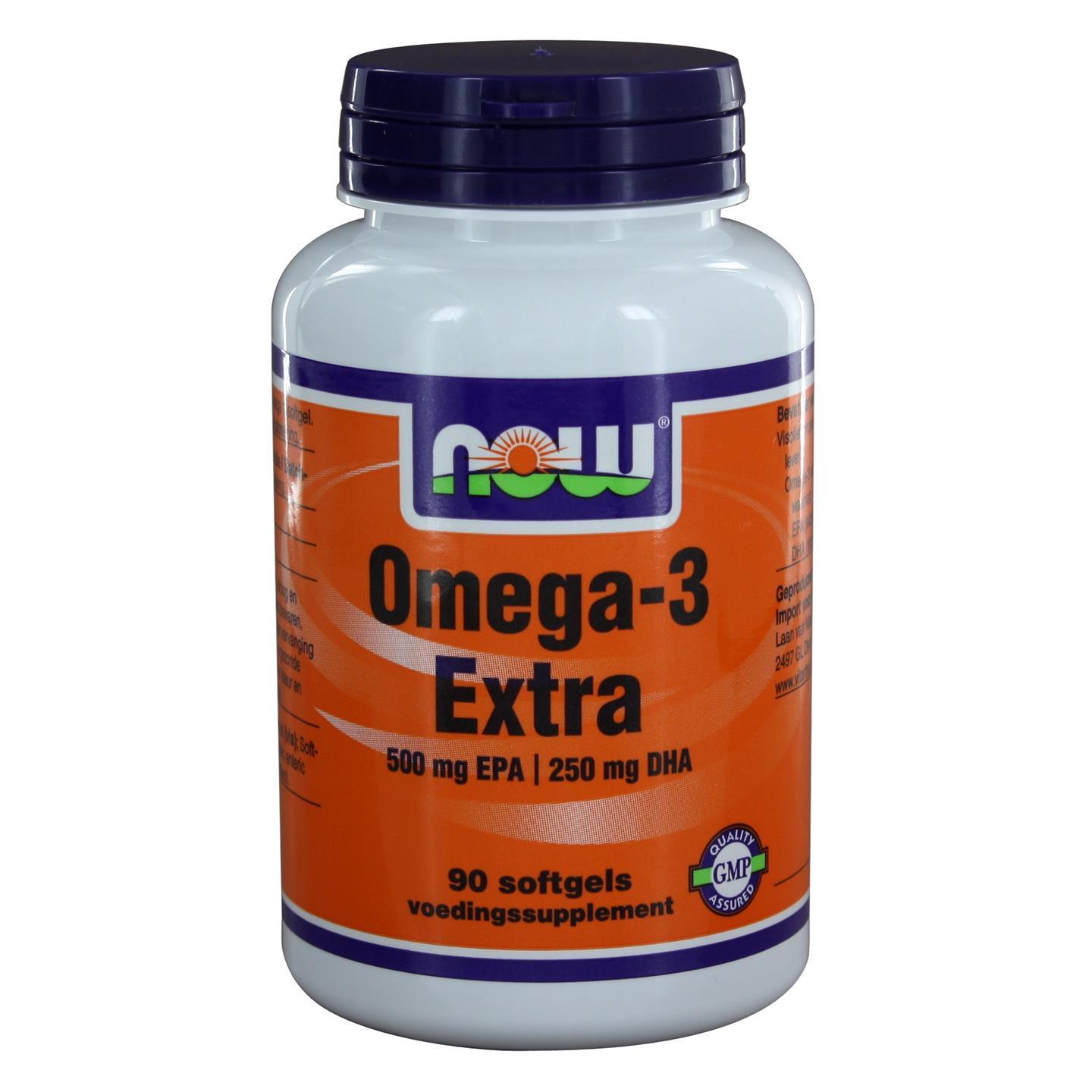 Now Foods Omega 3 Extra 500 mg EPA 250 mg DHA (90 softgels) NOW Foods