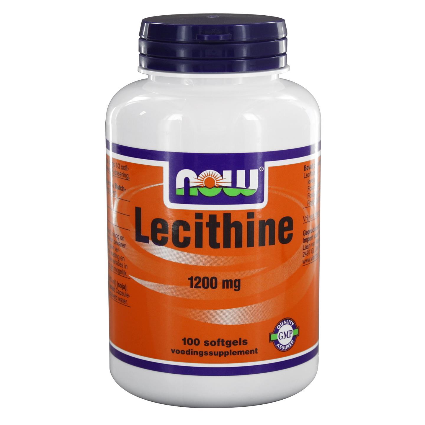 Lecithine 1200 mg (100 softgels) - NOW Foods