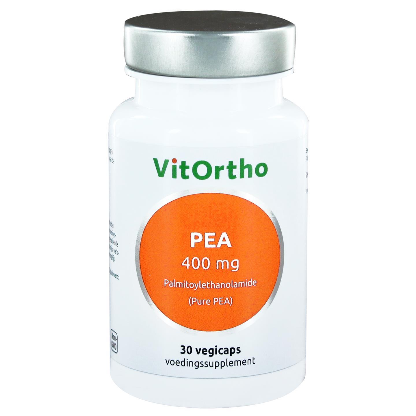 PEA 400 mg palmitoylethanolamide (Pure PEA) (30 vegicaps) - VitOrtho
