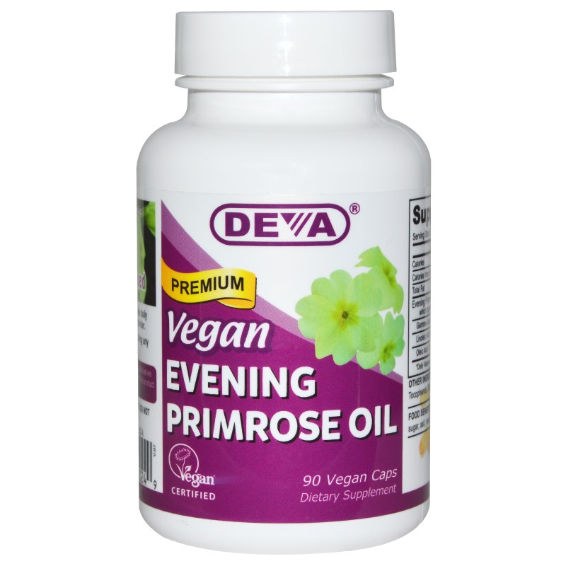 Premium Vegan Evening Primrose Oil (90 Vegan Caps) - Deva