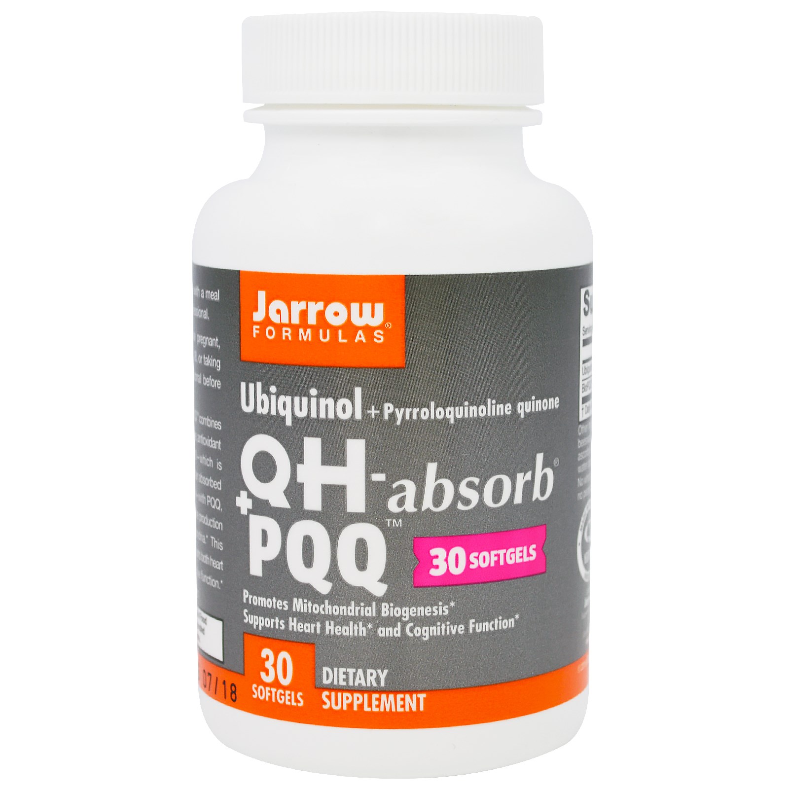Ubiquinol QH + PQQ (30 gelcapsules) - Jarrow Formulas