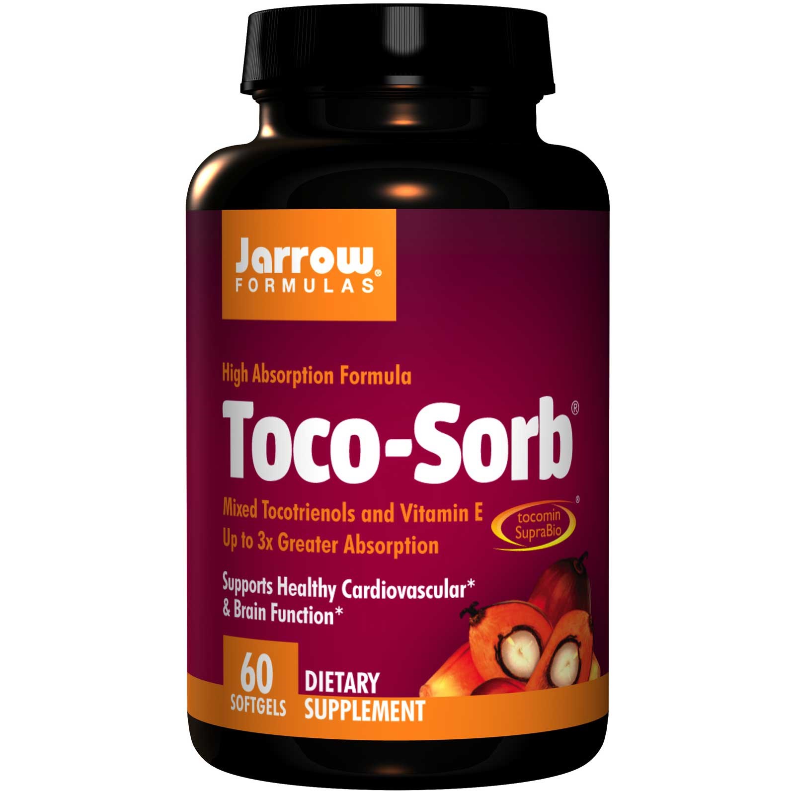 Toco-Sorb gemengde tocotriënolen en vitamine E (60 gelcapsules) - Jarrow Formulas Toco-Sorb gemengde tocotriënolen en vitamine E (60 gelcapsules) - Jarrow Formulas