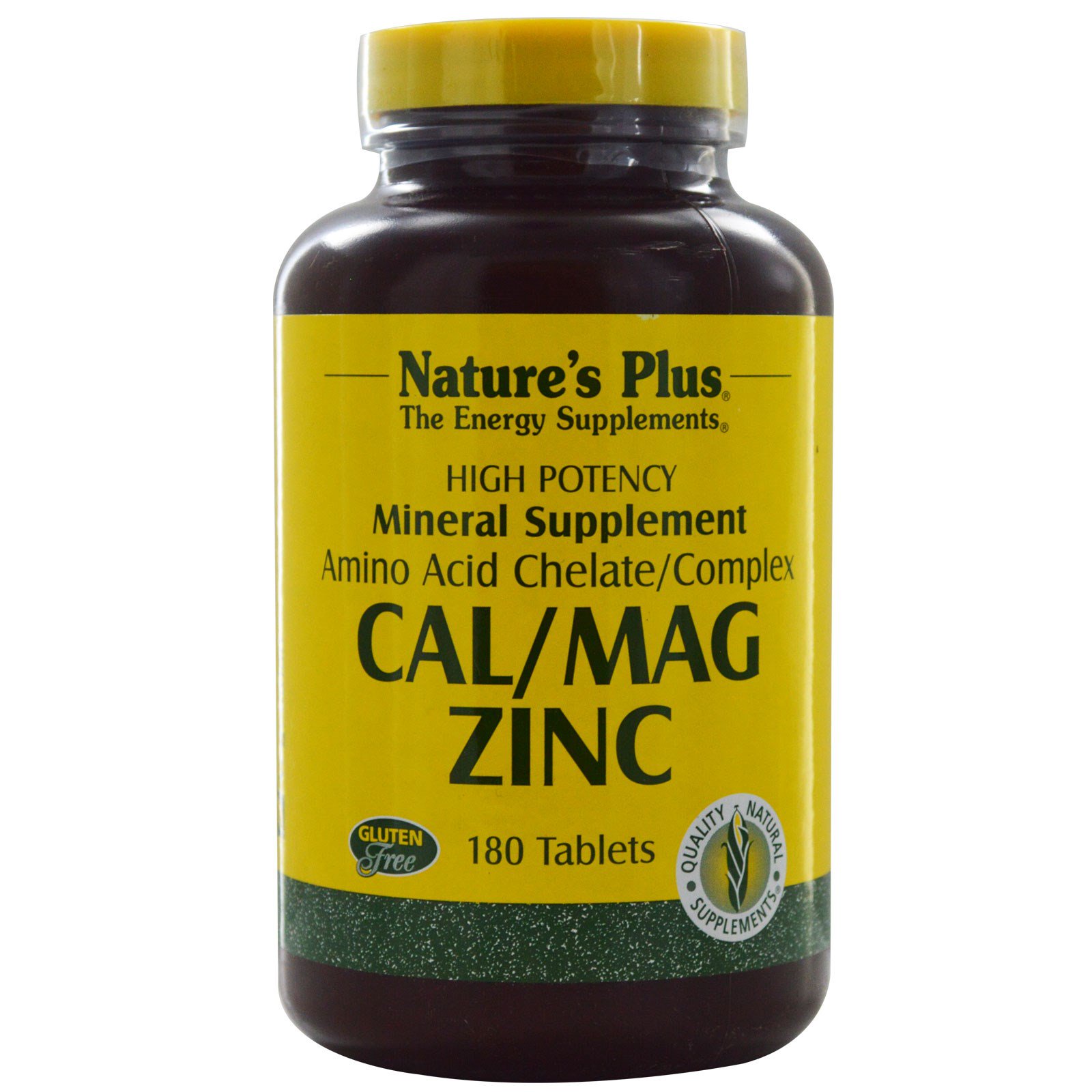 Cal/Mag Zinc (180 Tablets) - Nature's Plus Cal/Mag Zinc (180 Tablets) - Nature's Plus