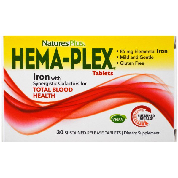 Hema-Plex (30 Sustained Release Tablets) - Nature's Plus