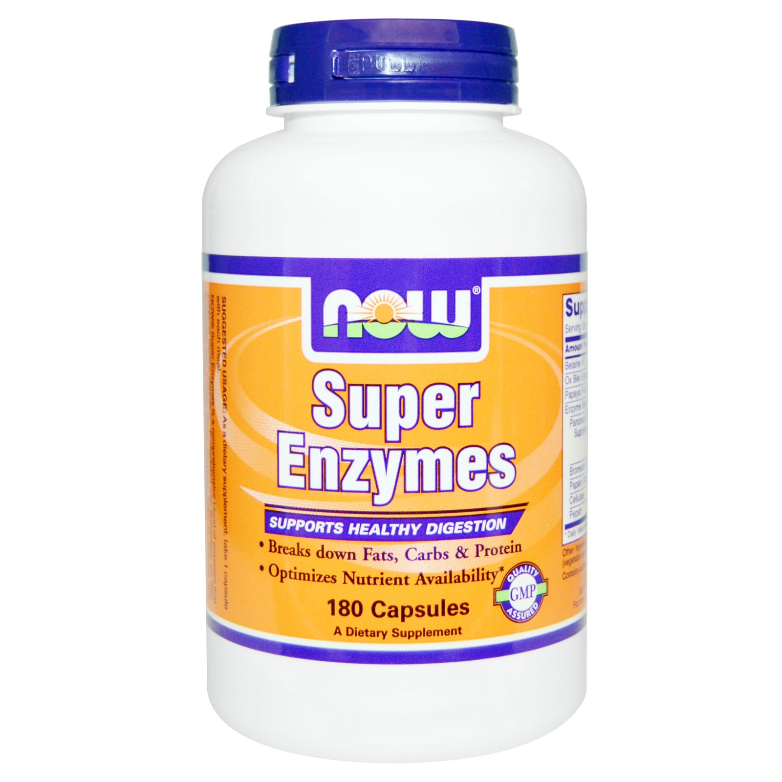 Now Foods, Super Enzymes, 180 Capsules Now Foods, Super Enzymes, 180 Capsules