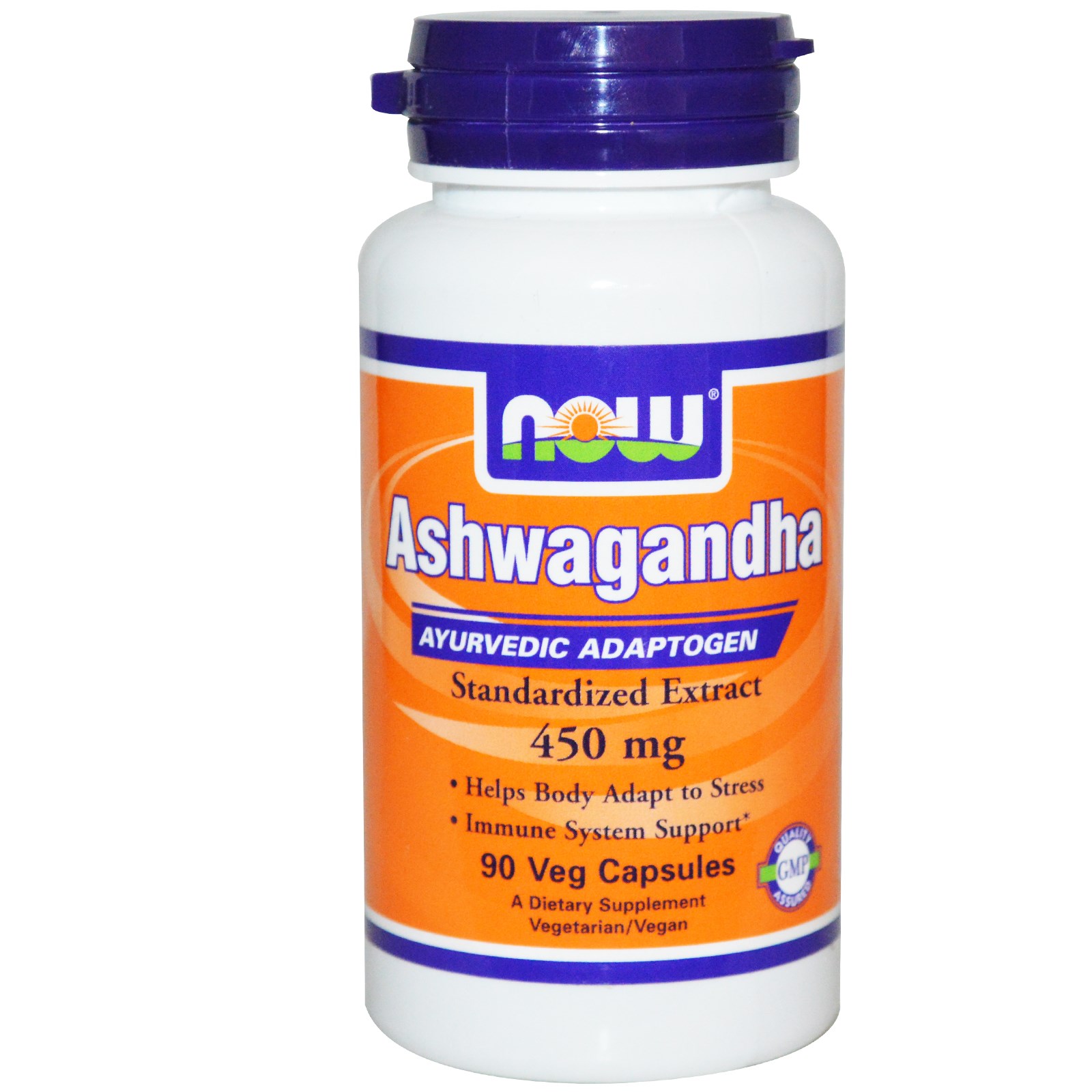 Foto van Ashwagandha 450 mg (90 Veggie Caps) - Now Foods