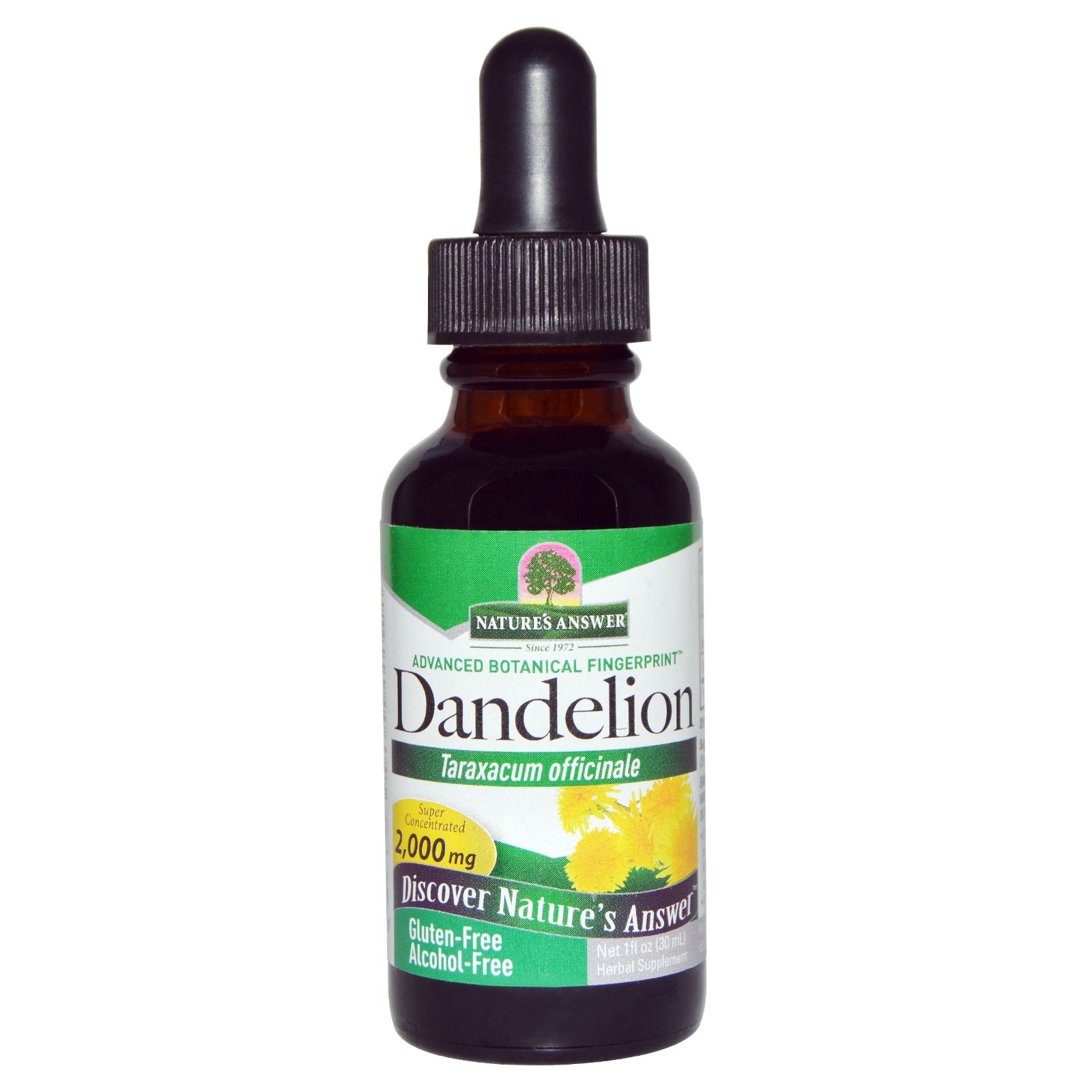 Dandelion, Alcohol Free, 2000 mg (30 ml) - Nature&apos;s Answer