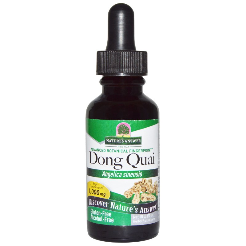 Dong Quai, Alcohol Free, 1000 mg (30 ml) - Nature&apos;s Answer