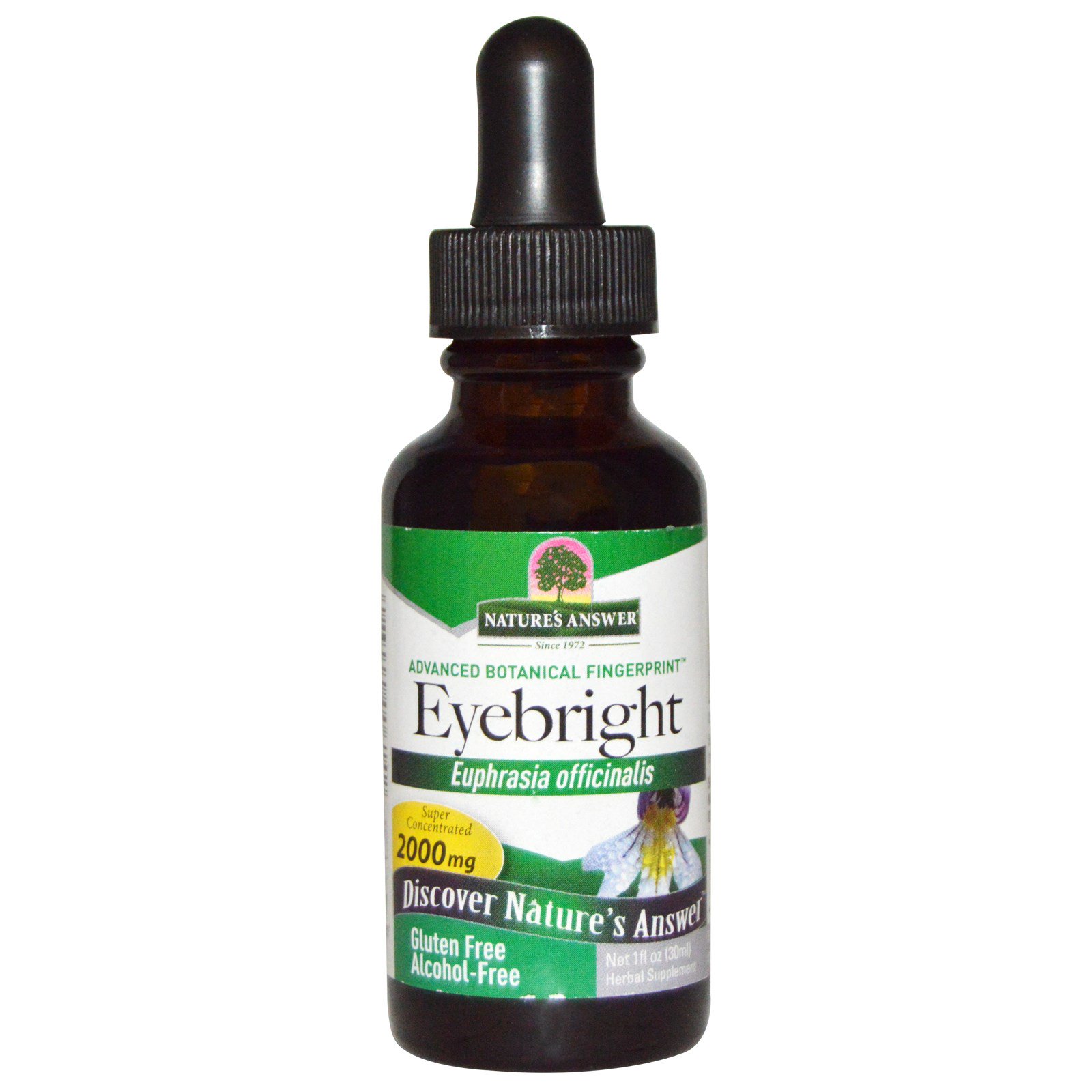 Eyebright, Alcohol-Free, 2000 mg (30 ml) - Nature&apos;s Answer