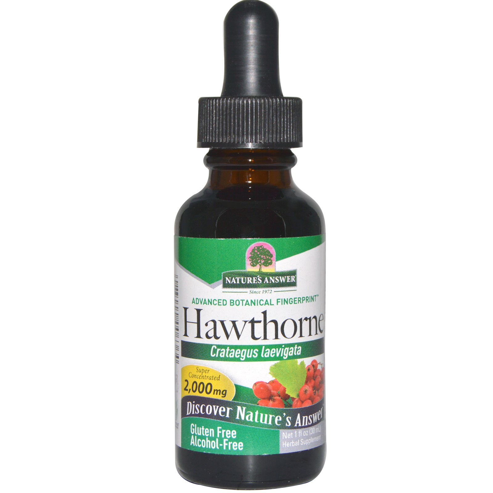 Hawthorne, Alcohol-Free, 2000 mg (30 ml) - Nature's Answer