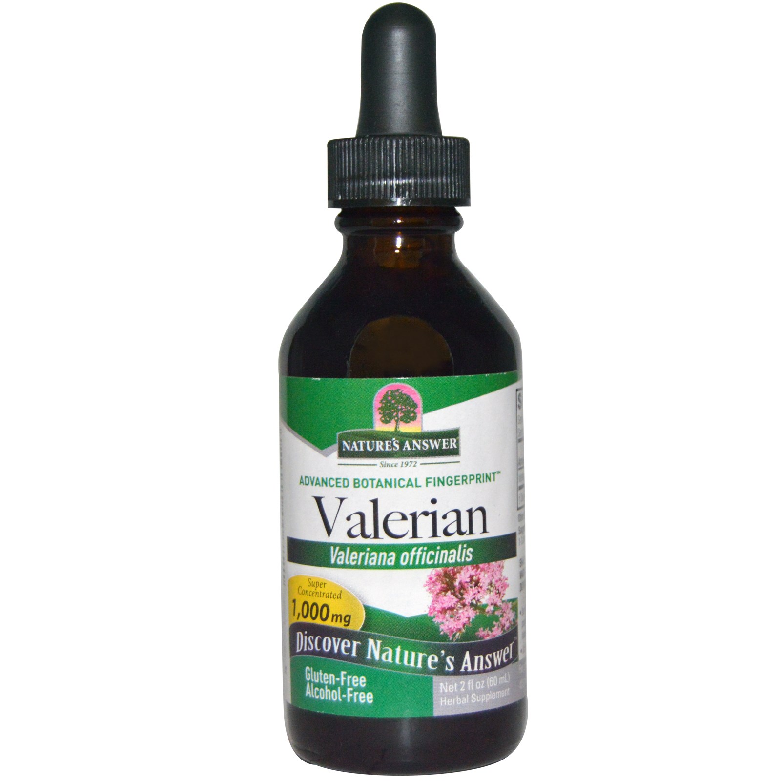Valerian, Alcohol-Free, 1000 mg (60 ml) - Nature's Answer