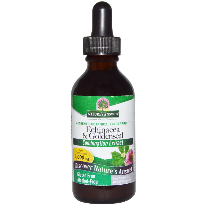 Echinacea Goldenseal Alcohol Free 1000 Mg 30 Ml Natures Answer natures answer kopen in de aanbieding Echinacea Goldenseal Alcohol Free 1000 Mg 30 Ml Natures Answer natures answer kopen in de aanbieding