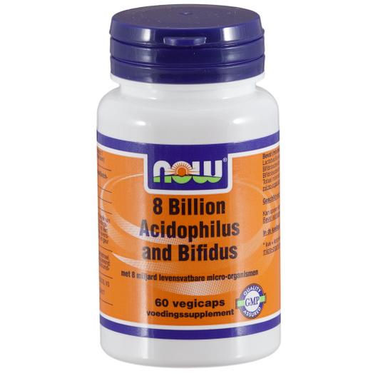 Foto van 8 miljard Acidophilus & Bifidus (60 Veggie Caps) - Now Foods