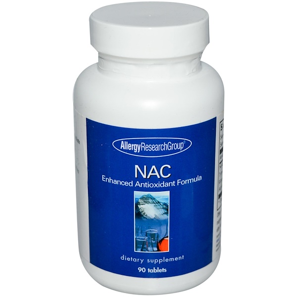 NAC Enhanced Antioxidant Formula 90 Tablets Allergy Research Group