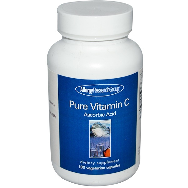 Pure Vitamin C 100 Veggie Caps - Allergy Research Group Pure Vitamin C 100 Veggie Caps - Allergy Research Group