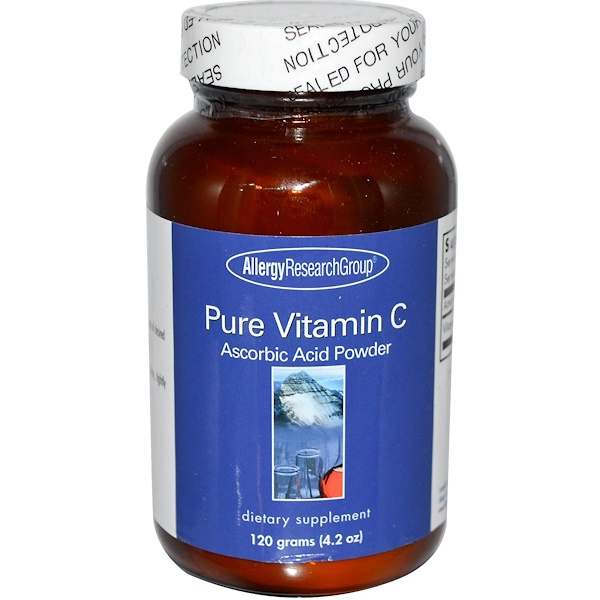 Pure Vitamin C Powder 4.2 oz (120 g) - Allergy Research Group