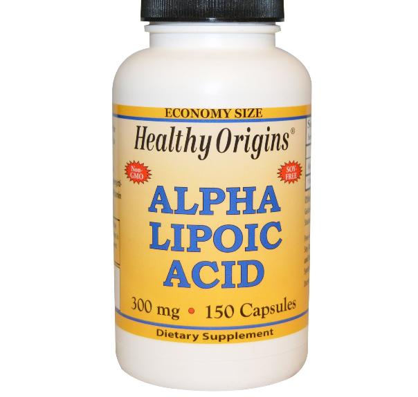 Foto van Alfa-liponzuur, 300 mg (150 Capsules) - Healthy Origins