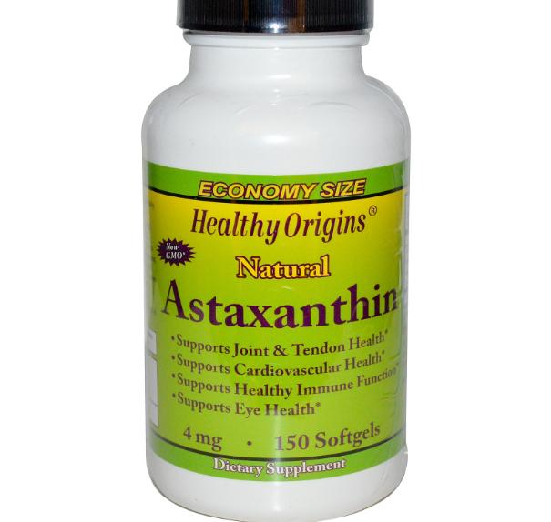 Foto van Astaxanthine, 4 mg (150 Softgels) - Healthy Origins