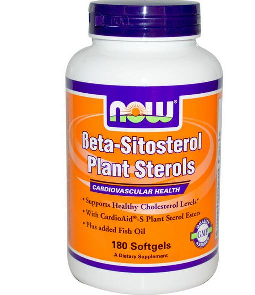 Beta-Sitosterol Plant Sterols (180 Softgels) - Now Foods