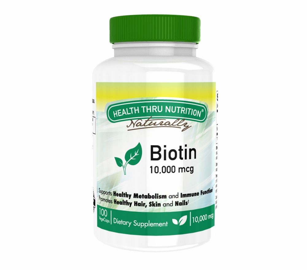 Biotin 10.000 mcg (100 Vegicaps) - Health Thru Nutrition Biotin 10.000 mcg (100 Vegicaps) - Health Thru Nutrition