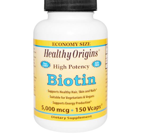 Healthy Origins Biotine, Hoge Dosering, 5000 mcg (150 vegetarische capsules) - 