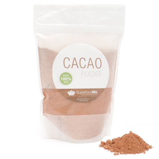 Foto van Biologisch Cacaopoeder (300 gram) - Superfoodme