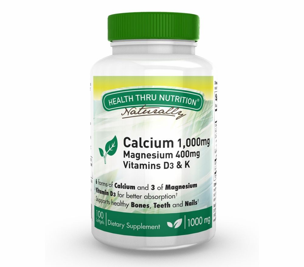 Calcium 1000 Mg And Magnesium 400 Mg With 100Iu D3 K 100 Softgels Health Thru Nutrition health thru nutrition kopen in de aanbieding Calcium 1000 Mg And Magnesium 400 Mg With 100Iu D3 K 100 Softgels Health Thru Nutrition health thru nutrition kopen in de aanbieding