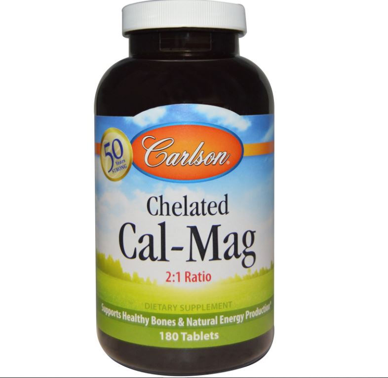 Cal-Mag in chelaatvorm (180 tabletten) - Carlson Labs Cal-Mag in chelaatvorm (180 tabletten) - Carlson Labs