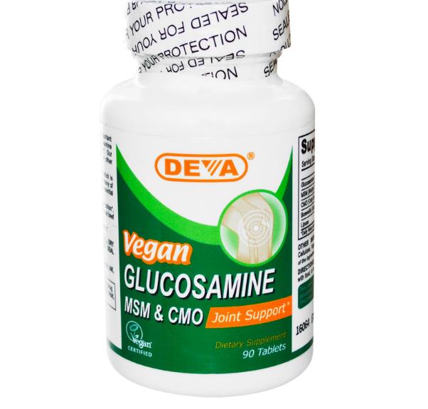 Foto van Glucosamine MSM & CMO, Vegetarisch (90 Tabletten) - Deva