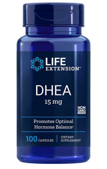 DHEA 15 mg (100 Capsules) - Life Extension
