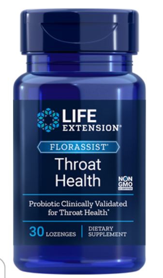 Florassist Throat Health (30 Lozenges ) - Life Extension