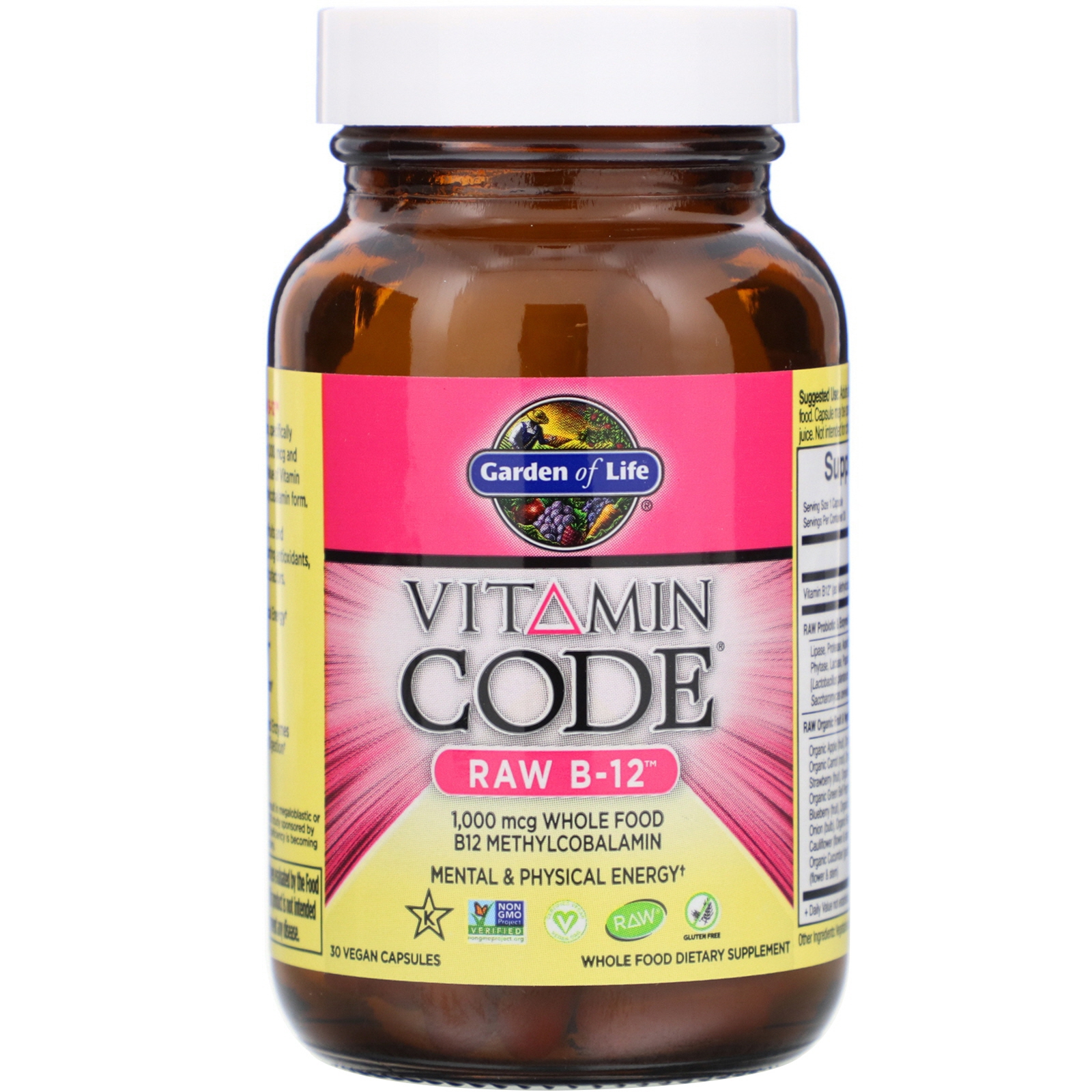 Vitamin Code - Raw B-12 (30 Vegetarian Capsules) - Garden of Life Vitamin Code - Raw B-12 (30 Vegetarian Capsules) - Garden of Life