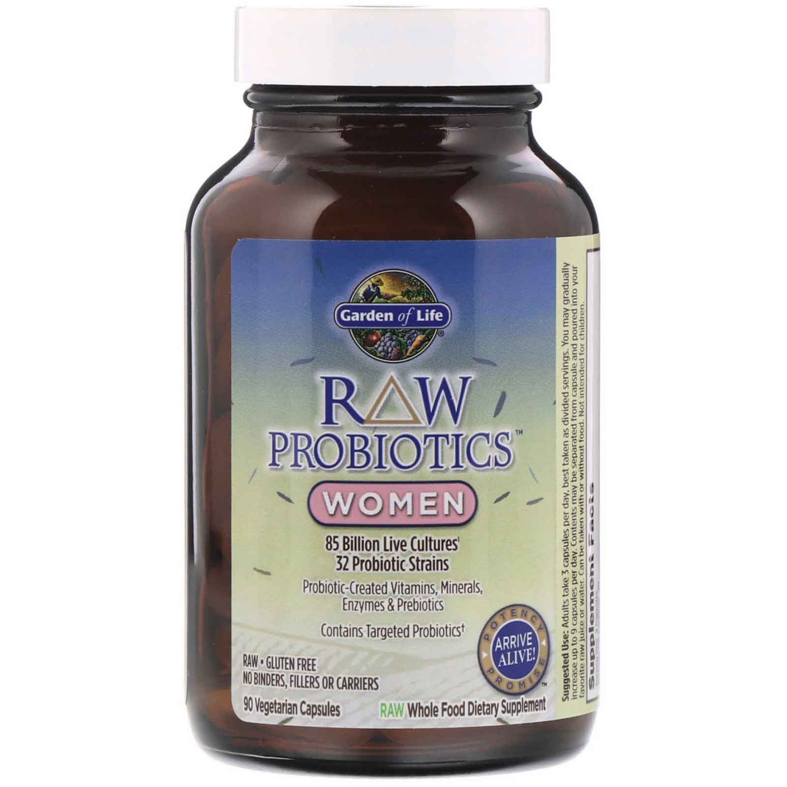 RAW Probiotics- Women (90 Vegetarian Capsules) - Garden of Life RAW Probiotics- Women (90 Vegetarian Capsules) - Garden of Life