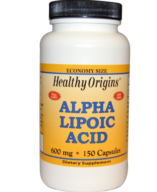 Foto van Alfa liponzuur 600 mg (150 Capsules) - Healthy Origins