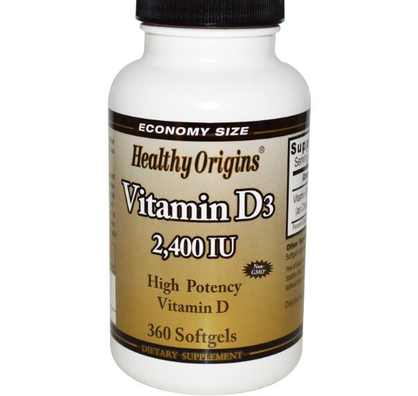 Vitamine D3 2400 IE (360 Softgels) - Healthy Origins Vitamine D3 2400 IE (360 Softgels) - Healthy Origins