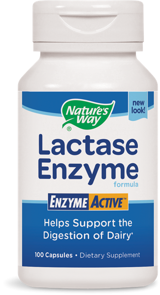Lactase formule EnzymeActive (100 Capsules) - Nature's Way Lactase formule EnzymeActive (100 Capsules) - Nature's Way