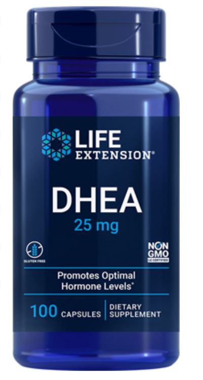 DHEA 25 mg (100 Capsules) - Life Extension